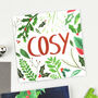 Cosy Foliage Christmas Card, thumbnail 1 of 8