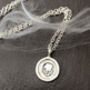 Sterling Silver Mini Angry Skull Charm Necklace, thumbnail 6 of 12