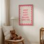 Night Night, Sweet Dreams, Love You | Watermelon And Cream | Art Print, thumbnail 1 of 2