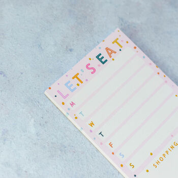Let's Eat Meal Planner List Pad, 4 of 5