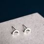 Sterling Silver Rainbow Stud Earrings, thumbnail 1 of 7