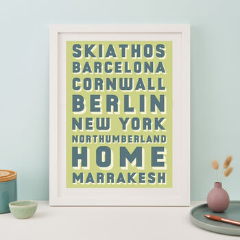 Our Favourite Places Personalised Print, 5 of 11