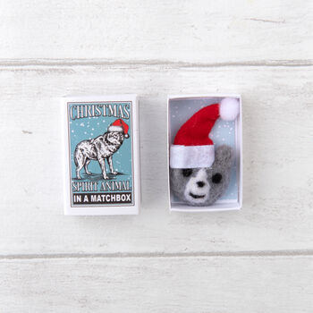 Wolf Christmas Spirit Animal In A Matchbox, 2 of 5