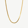 Women’s Herringbone Chain Necklace In 18k Gold, thumbnail 2 of 4