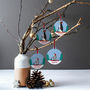 Personalised Penguin Family Bauble Set With Pouch, thumbnail 1 of 5