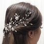 Silver Floral Swarovski Crystal Hair Vine Stella, thumbnail 12 of 12