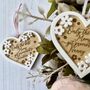 Promoted To Nanny Mothers Hanging Heart Gift, thumbnail 2 of 4