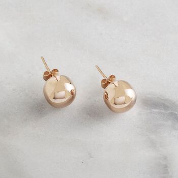 Classic Sterling Silver Ball Stud Earrings, 3 of 5