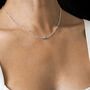 December Birthstone Turquoise Sterling Silver Necklace, thumbnail 1 of 4