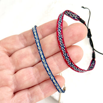 Unisex Braided Rope Adjustable Wristband Bracelet, 3 of 7