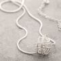 Intricately Woven Sterling Silver Nest Inspired Long Drop Earrings, thumbnail 4 of 11