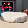 Tweedy Country Style Check Dog Bed, thumbnail 5 of 6