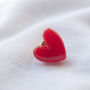 Vivid Red Love Heart Pin On Giftcard, thumbnail 9 of 12
