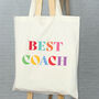 Best Teacher Ever Bright Tote Bag, thumbnail 4 of 5