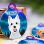 Personalised Dog Name Tag Northen Lights Design Premium, thumbnail 5 of 12