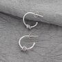 30th Birthday Infinity Ring Hoop Earrings, thumbnail 1 of 7