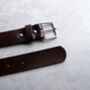 Handmade Personalised Special Date Men's Leather Belt, thumbnail 5 of 10