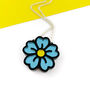 Blue Flower Necklace, thumbnail 5 of 8