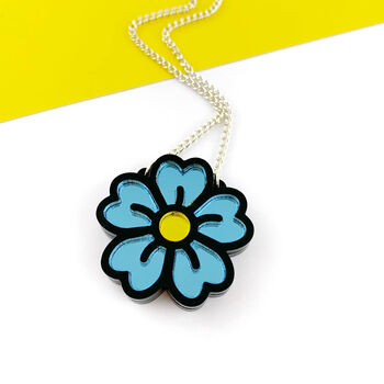 Blue Flower Necklace, 5 of 8