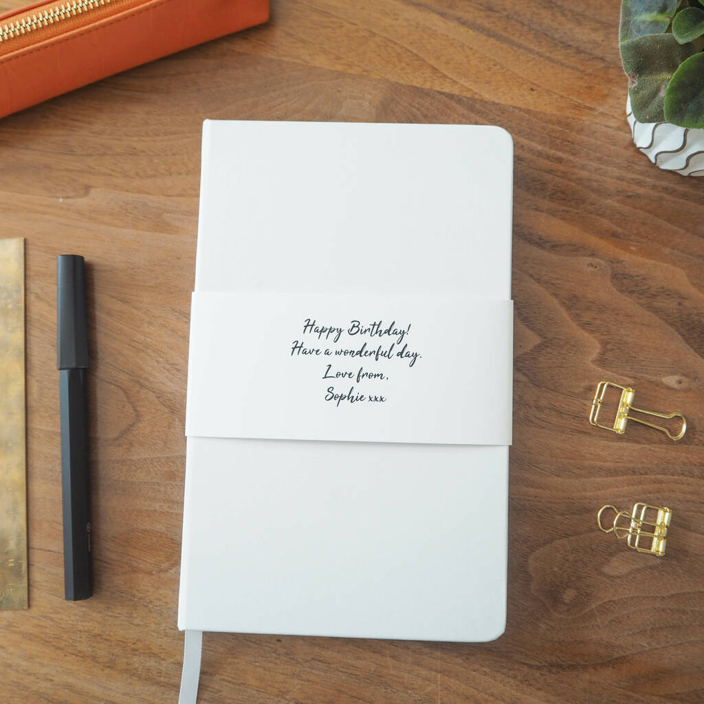 personalised photo message notebook/diary by proper goose