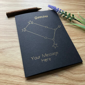 Personalised Constellation Star Sign Birthday Card, 11 of 12