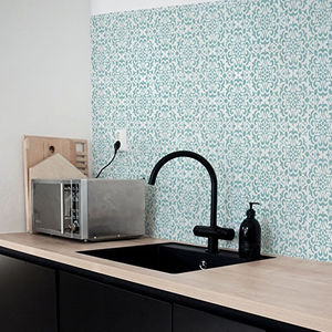 Vintage Flower Kitchen Walls Backsplash Wallpaper By Lime Lace