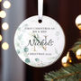Personalised First Christmas Married Bauble Ornament, thumbnail 2 of 3