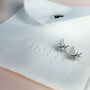 Sterling Silver Sparkly Star Stud Earrings, thumbnail 3 of 7