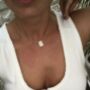 Handmade Sterling Silver Textured Pendant Anne Necklace, thumbnail 5 of 12