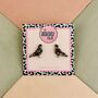 City Pigeon Resin Stud Earrings, thumbnail 1 of 3