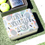 Personalised Your Ace Tennis Balls Tin And Hip Flask Gift For Dad, thumbnail 3 of 7