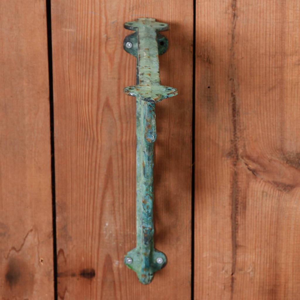 Vintage Forest Green Ornate Cast Iron Shelf Bracket By ...