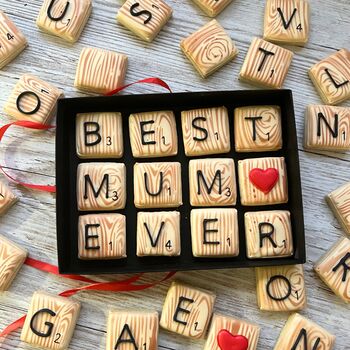 Word Tile Biscuit Gift For Mum/ Mothers Day Gift, 3 of 5