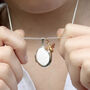 Personalised Silver Locket Necklace With Bee Charm, thumbnail 4 of 11