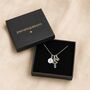 Girl's Personalised Sterling Silver Cross Christening Necklace, thumbnail 7 of 11