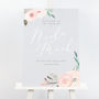 Ella Grey And Pink Floral Wedding Table Plan, thumbnail 2 of 2