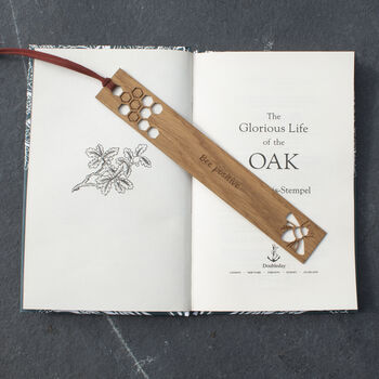 Personalised Gift Oak Bookmark, 12 of 12
