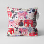 Pink Elephants Cushion Cover With Mandala Patterns, thumbnail 1 of 7