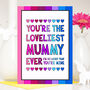 Loveliest Mum Mother's Day Card, thumbnail 2 of 3