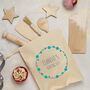 Personalised Childs Baking Set, Bubbles Wreath, thumbnail 7 of 8