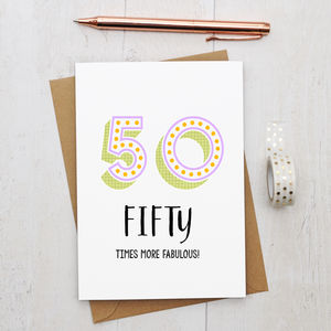 50th birthday card