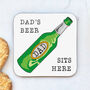 Dad's Beer Coaster, thumbnail 1 of 3
