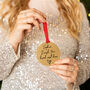 Personalised 'Wish You Lived Next Door' Tree Decoration, thumbnail 2 of 8