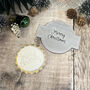 Merry Christmas Icing Embosser Holly Design Christmas Biscuits, thumbnail 1 of 4