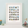 30th Birthday Or Anniversary Watercolour Places Print, thumbnail 4 of 5