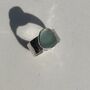 Sea Glass Cuff Ring, thumbnail 4 of 5