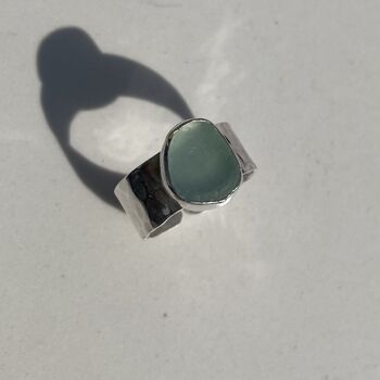 Sea Glass Cuff Ring, 4 of 5