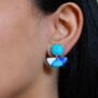 Seascape Blue Suja Dangle Earrings, thumbnail 3 of 4