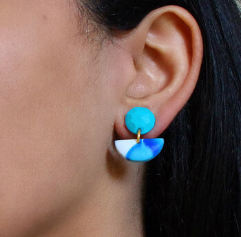 Seascape Blue Suja Dangle Earrings, 3 of 4