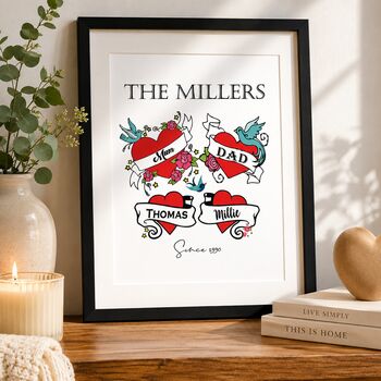Personalised Family Tattoo Style Print, 3 of 6